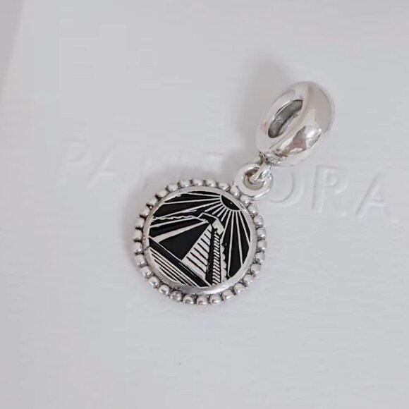 Pandora El Castillo Temple of Kukulcan Mexico Pyramid Cozumel Dangle Charm S925 - Picture 3 of 7
